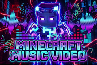 create cinematic minecraft trailer, music video and server promo