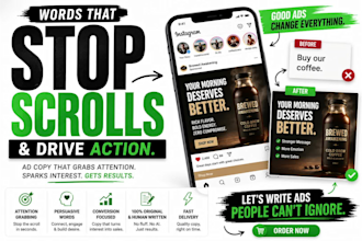 write effective tiktok, facebook, and instagram ad copy