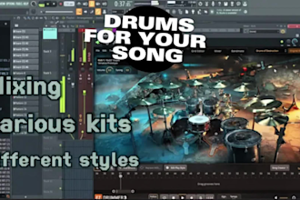create realistic midi drums for metal, rock and pop songs