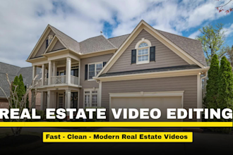 do real estate video editing