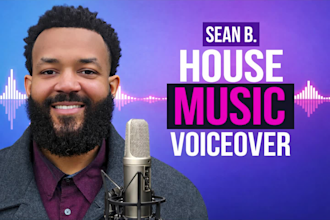record professional male vocals for edm, or house music