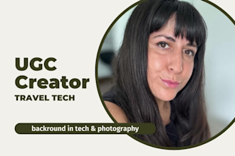 create female travel tech ugc for your brand