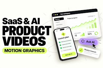 create a custom saas explainer and ai product promo video