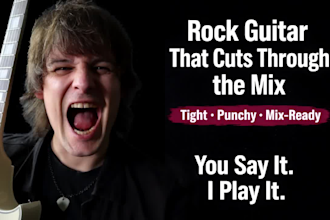 record punchy hard rock and metal guitars for your song