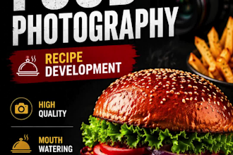 do food photography and recipe development for your brand