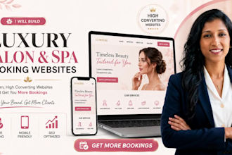 build a beauty salon, spa, nail and hair extensions booking website