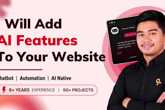 integrated ai features into your website or app