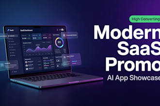 create saas animation, app promo video