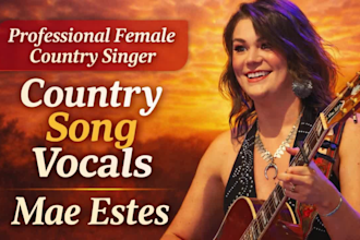 record authentic modern country vocals for your song or demo