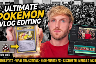 edit your pokemon and tcg videos professionaly