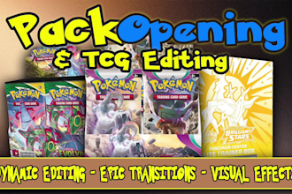 edit tcg unboxing and unpacking videos