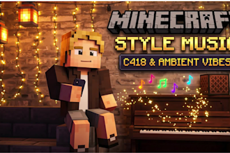 compose ambient minecraft and c418 style music for your game