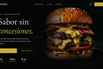 a premium restaurant website with whatsapp ordering system