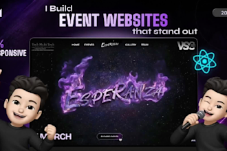 build an event website with registration and booking