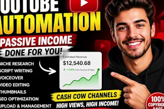 create a profitable youtube automation channel for passive income