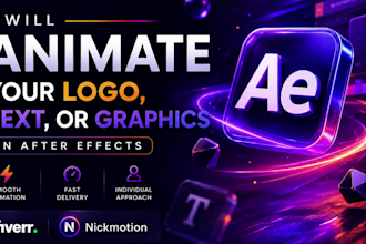 animate your logo, text, or graphics in after effects