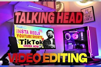 do edit talking head videos with captions and b rools