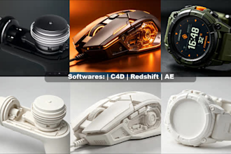 do 3d product modeling and realistic 3d rendering for amazon