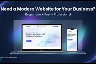 build a responsive react website with modern UI