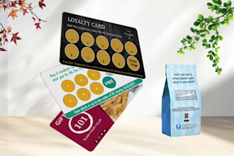 design loyalty card, gift card, voucher, coupon quickly