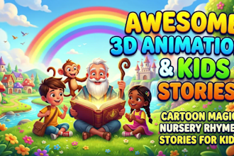 create 3d animation, cartoon animation, and kids storytelling videos