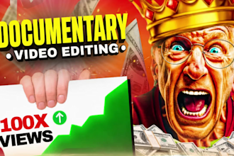 do professional documentary video editing and faceless video editing