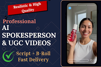create professional ai spokesperson testimonial videos