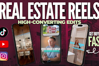 edit real estate reels and property videos for social media