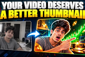 design youtube thumbnails for finance, tech, and education