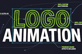 a custom 2d logo animation and reveal