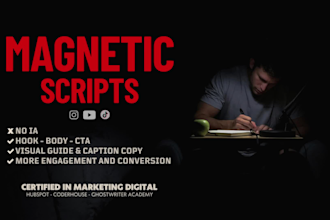 write high converting video scripts for reels, tiktok and youtube shorts