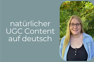 create professional authentic ugc videos in german, deutsch