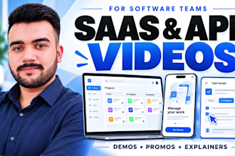 create animated saas explainer video, saas video and product demo UI animation