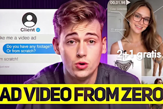 create video ad creative from zero for facebook and google