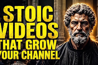 create monetizable stoicism videos for youtube growth