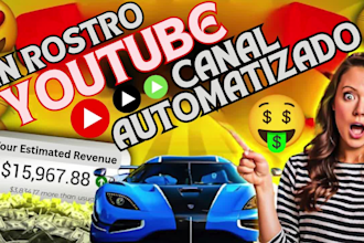 crea vídeos sin rostro de youtube y un canal automatizado para ganar 50k dolares