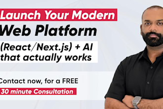 do custom ai full stack saas web app development as a software developer