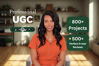 be your professional ugc creator for ads and more