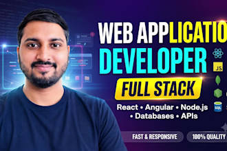develop a responsive web application using react node