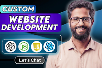 build rebuild custom website development full stack front end back end developer