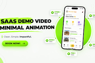 create a saas demo video and explainer animation