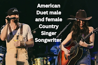 be your male and female country singer, with soulful acoustic male vocals