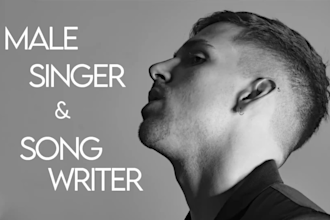 be your pro male singer and songwriter for pop, rnb and edm