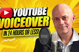 give you a deep american male cash cow youtube video voice over