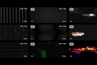 create glitch dj logo visuals for live shows