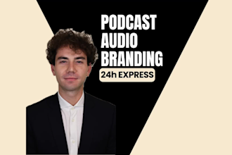 create unique podcast sound design and audio branding in 24h