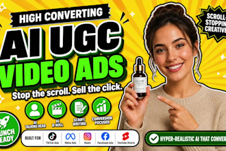 create ai ugc video ads, ai talking head, ai spokesperson, ugc tiktok ads