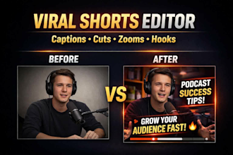 edit viral videos for tiktok, instagram reels and youtube