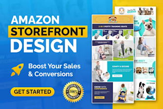 create amazon storefront design, amazon store or brand store