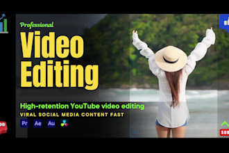 do high retention youtube video editing and viral social media content